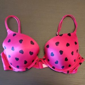 Pink Victoria Secret Push-up Bra